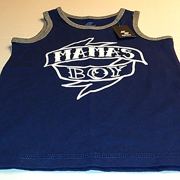 NWT☆Toddler Boy "Mama's Boy" Tank☆The Children's Place Sport☆2T - Picture 2 of 8